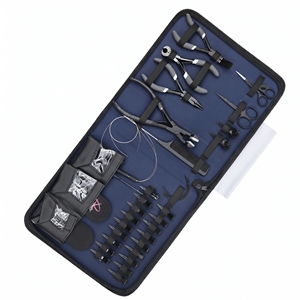 Juego de Herramientas Avanzadas para Extensiones de Cabello: Alicates de Crimpado para Micro Anillos, Alicates para Remover Anillos Nano, Alicates Selladores de Cinta, Cortador de Fusión, Peine y Clips - Product Image 1