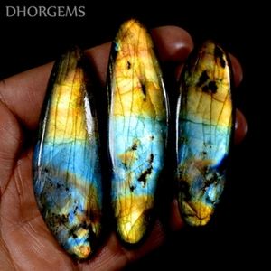 หินลาบราดอไรต์ธรรมชาติหลากสีแบบขายส่ง หินหลวมสำหรับตกแต่งและทำเครื่องประดับ - Product Image 5