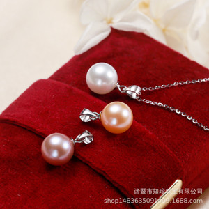 Vente directe du fabricant Chaîne en argent pur S925 avec perle d'eau douce Perle de riz et pendentif à fermoir en forme de graine de melon - Product Image 5
