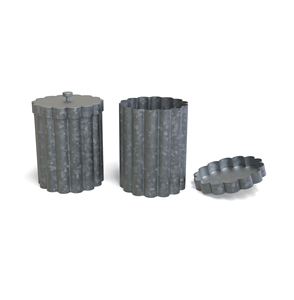 Conteneur de stockage alimentaire cylindrique avec couvercle en bois, motif marbré, hermétique, préservation de la fraîcheur, utilisation en cuisine, design minimaliste - Product Image 2