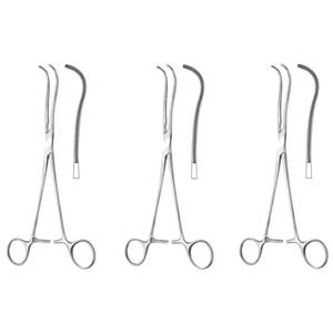 ชุดเครื่องมือผ่าตัดกระดูกสำหรับม้า Debakey Artery Forceps ขนาด 19 ซม. 75 นิ้ว แบบไม่ทำให้เกิดการบาดเจ็บ จำนวน 3 ชิ้น ทำจากสแตนเลสสตีล ใช้ซ้ำได้ - Product Image 2