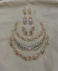 Conjuntos de Collares de Circonita Cúbica de Calidad Premium, Oferta Combinada, Estilo Minimalista, Ligeros, Complementan Tanto la Ropa Étnica como la Occidental, Ideales para Fiestas - Product Image 5