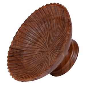 Cuenco de madera de mango con acabado natural, ensaladera de frutas de madera apta para alimentos grandes, ideal para mezclar encimeras de cocina o uso en la Mesa - Product Image 6