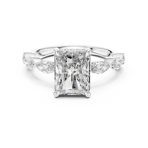 Wholesale Fashion <b>Couple</b> <b>Ring</b> Vvs Def 2carat Moissanite <b>Ring</b> Radiant Cut with Hidden halo Engagement <b>Ring</b> 18k Gold Custom <b>Ring</b> - Product Image 1