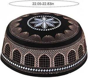 Chapeau Kufi musulman de qualité supérieure pour hommes, tissu doux et respirant, chapeau de prière, fournisseur en gros - Product Image 2
