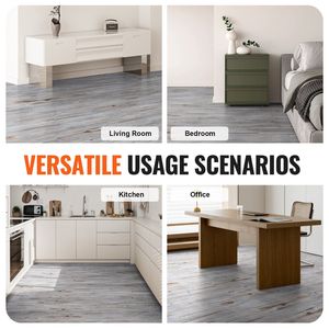 Piastrelle Autoadesive in Vinile Effetto Legno Vintage 36x6 Pollici, Spessore 0,62mm, 36 Pezzi, Adesive, per Pavimenti Fai-da-te - Product Image 6