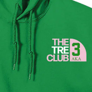 AKA เดอะดิวซ์คลับ 2 เสื้อฮู้ดปักลาย AKA สีเขียว เสื้อสเวตเชิ้ตมีฮู้ดผ้าฝ้ายพรีเมียมแบบสวมหัว ยูนิเซ็กส์ - Product Image 5