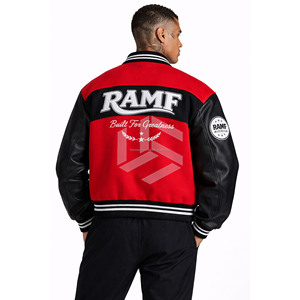 Custom Varsity <b>Jacket</b> Men Oversized Streetwear Chenille Patch Embroidery <b>Jacket</b> Wholesale - Product Image 2