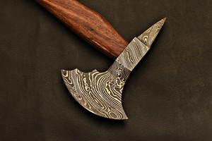Hacha de Estilo Artesanal de Primera Calidad para Acampar, Colección Bushcraft y Aplicaciones Decorativas, Equipo para Exteriores, Hacha Vikinga - Product Image 2