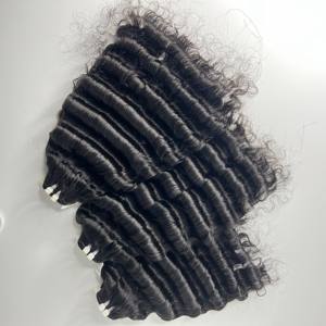 SPARK Venta al por mayor Extensiones de cabello de onda profunda, 10A Paquetes de cabello Remy virgen peruano, 100% Extensión de cabello real para mujeres negras - Product Image 1