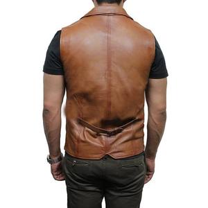 Gilet de moto professionnel en cuir véritable coupe-vent grande taille sans manches pour homme, sur mesure, pour la course et la sécurité - Product Image 5