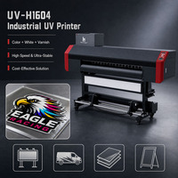 Mesin Printer UV Format Besar Hanrun Paper 1600mm dengan Print Head I3200u1 untuk Kemasan dan Periklanan