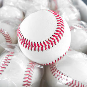 KATBROS INDUSTRIES - Pelota de Béisbol Blanca con Costuras Rosas, Material Compuesto, Tamaño Estándar, Duradera, para Diestros y Zurdos, para Entrenamiento, en Bolsa de Polietileno - Product Image 4