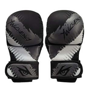 Guantes de MMA de cuero de alta durabilidad con máxima estabilidad y acolchado extra grueso para sparring y artes marciales. - Product Image 5