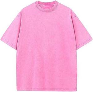 Camiseta Vintage con Lavado Ácido, Hombros Caídos, Oversize, Verano 2026, Ropa para Hombre, Stock al por Mayor, Alta Calidad - Product Image 1