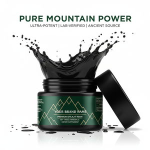 Haute qualité 100% réel Shilajit de l'Himalaya OEM/ODM exportateur extrait de plantes cultivées sauvages forme de cire riche en acide humique fulvique - Product Image 3