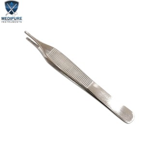 Pinzas Adson para Dientes y Sin Dientes, Pinzas Quirúrgicas de Acero Inoxidable, Pinzas para Tejidos con Punta de Precisión, Instrumentos Quirúrgicos Reutilizables - Product Image 1