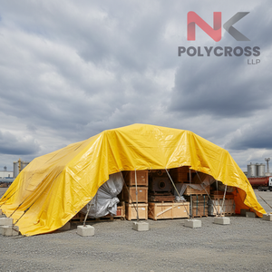 Bâche en plastique XL de qualité industrielle pour la protection d'équipements volumineux, les abris temporaires et la protection des chantiers de construction - Product Image 4