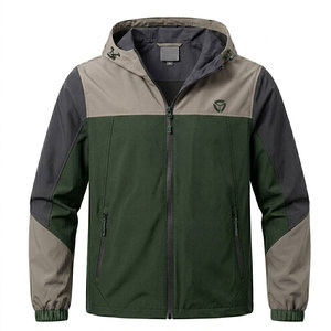Chaqueta cortavientos elegante con material resistente al agua y diseño moderno para correr, viajar y uso diario. - Product Image 1