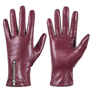 Gants de conduite unisexes confortables en cuir, nouveau design, compatibles écrans tactiles, style uni, tendance - Product Image 1