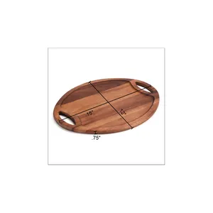 Contemporary Handmade Metal <b>Centrepiece</b> Tray for Wedding <b>Tables</b> <b>Dining</b> Rooms Hotels Restaurants and Special EventsSquare Wooden - Product Image 1