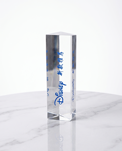 Elegant Acrylic Plastic Triangle <b>Name</b> <b>Plate</b> Block Stylish Desk/Office Display Custom Logo Durable Eco-friendly for - Product Image 6