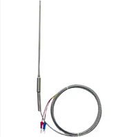 Capteurs de température industriels en acier inoxydable à 3 fils, haute précision, type J, thermocouple Pt1000 Pt100 RTD, 0-1300°C, personnalisables