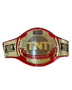 Ceinture de championnat Surtechs AEW TNT en acier inoxydable, réplique manuelle taille adulte, titre de lutte avec plaques de 2 mm - Product Image 1