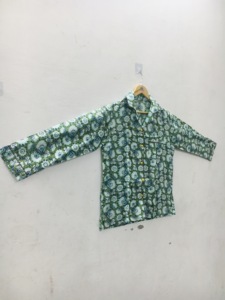 เสื้อเชิ้ตชุดนอนผู้หญิงแขนยาวลายสัตว์ ผ้าไหม/ผ้าฝ้าย เป็นมิตรกับสิ่งแวดล้อม หรูหรา ปกคอพับ สวมใส่สบายๆ ในฤดูร้อน เนื้อผ้านุ่มถัก - Product Image 1