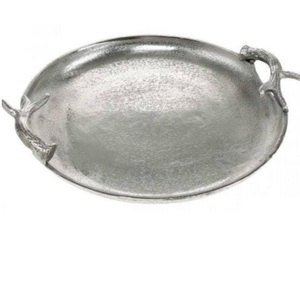 ถาดเสิร์ฟอาหารรูปทรงตามสั่ง สินค้าขายดี ตกแต่งโต๊ะอาหาร ถาดโลหะเคลือบเงา ใช้สำหรับเสิร์ฟ - Product Image 1