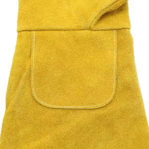 High Performance Split Cowhide Leather Anti Cut Liner Heat Resistant Welding Safety <b>Gloves</b> Most Popular <b>Long</b> Cuff Welder <b>Gloves</b> - Product Image 5