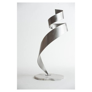 Pieza de Arte Abstracto Contemporánea en Aluminio Premium – Elegante Decoración Metálica para Interiores Modernos - Product Image 6