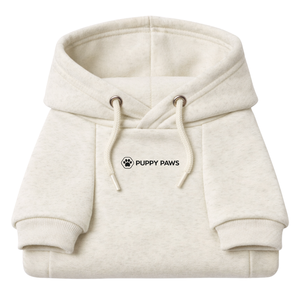 เสื้อฮู้ดดี้สำหรับสุนัข สีโอ๊ตมีล เนื้อผ้านุ่มฟลีซ พร้อมฮู้ด สวมใส่สบาย อุ่นสบาย เหมาะสำหรับสุนัขขนาดเล็กถึงขนาดกลาง ใส่ได้ในช่วงฤดูหนาว - Product Image 6