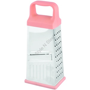 Rallador de 4 vías pesado Premium de acero inoxidable a precio al por mayor con mango de PP en un elegante diseño clásico - Product Image 1