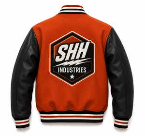 Unisex Orange Letterman <b>Jacket</b> Black Faux Leather Sleeves Embroidered Front Patches Number 23 College <b>Bomber</b> Streetwear Winter - Product Image 2