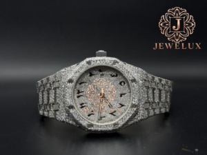 Reloj de Pulsera de Lujo con Diamantes Moissanite Estilo Hip Hop, con Empaque Personalizado para Mayoristas y Exportadores de Joyería, Disponible para la Venta - Product Image 6