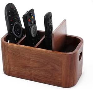Custom Modern Handmade Wooden 5-Layer Remote <b>Control</b> Holder <b>Stand</b> with Logo for Home and Hotel - Product Image 5