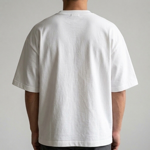 Men's T Shirt <b>White</b> Crew Neck Short Sleeve Oversized Fit Plain Casual Basic <b>Tshirt</b> Streetwear Clothes T Shirt - Product Image 2