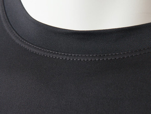 Men's <b>Black</b> Short Sleeve <b>Compression</b> Rash Guard Quick Dry Polyester Athletic <b>Shirt</b> - Product Image 4