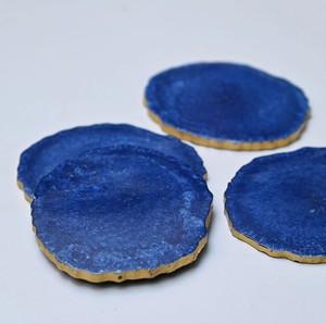 Resin Drink Mat Set Stylish Coasters Elegant <b>Table</b> <b>Protectors</b> Durable Premium Dining Surface Accessories - Product Image 2