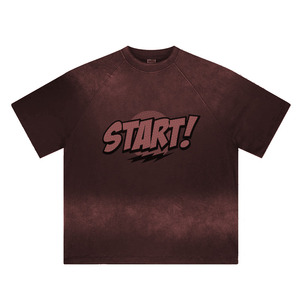 Camiseta Oversize Personalizada con Lavado Ácido, Unisex, Estilo Urbano Vintage, Algodón Premium, Fabricante OEM de Marca Privada, Camiseta con Lavado Vintage - Product Image 2