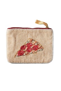 Handmade Vegetable Design Beaded Embroidery coin <b>pouch</b> With mini zipper bag ladies <b>make</b> <b>up</b> bag Cute Fancy High Quality beaded - Product Image 2