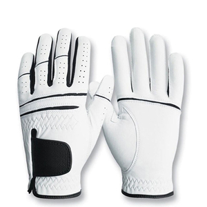 Gants de sport en cuir blanc, respirants, longueur poignet, non doublés, pour le printemps et l'été, style sportif - Product Image 2