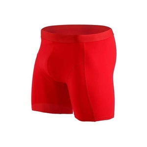 Men's Breathable Knitted Anti-Bacterial Modal/Cotton Custom Boxer <b>Underwear</b> with Solid Color and Custom Logo - Product Image 4