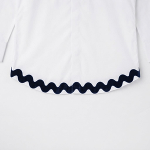 25mm <b>Navy</b> Blue Ric Rac Velvet <b>Ribbon</b> Wavy Edge for Yacht Interiors Marine Uniforms Sailor Costumes Nautical Crafts Bulk Exporter - Product Image 4