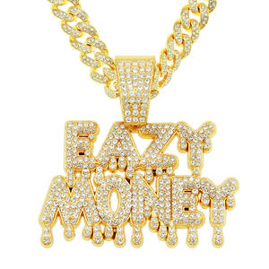 จี้เพชรโมอิสซาไนต์ทรงตัวอักษร Eazy Money ระดับพรีเมียม ผลิตจากเงินแท้ 925 ประดับด้วยพลอยเจียระไนแบบ Brilliant ด้วยมือ งานจิวเวลรี่สไตล์สตรีทแวร์ - Product Image 2