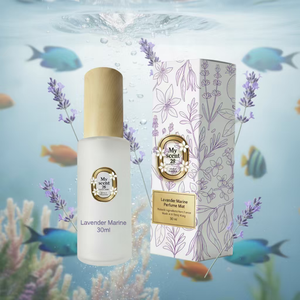 Bruma corporal de alta gama de 30 ml hecha con ingredientes naturales de Francia, está certificada según el estándar de seguridad IFRA y cuenta con 5 aromas diferentes. - Product Image 2