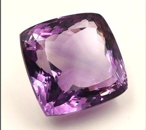 Pierre précieuse améthyste naturelle de qualité supérieure, taille ovale, facettée, violet foncé, pour la fabrication de bijoux, ORGANIC GEMS, 27x23x17mm - Product Image 1