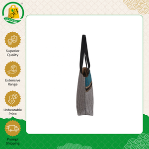 Highest Quality Made in India Bulk Selling Zipper Closure Recycled Hand Length Handle <b>Medium</b> Jute Tote <b>Bag</b> at Affordable Price - Product Image 4