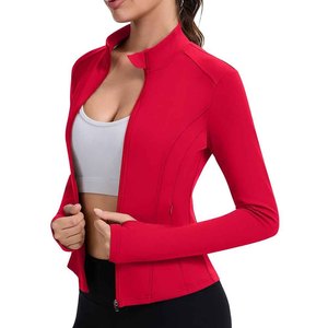 เสื้อแจ็คเก็ตแทร็คคุณภาพดี ซิปหน้า มีกระเป๋าหน้า ดีไซน์คลาสสิก ระบายอากาศได้ดี สำหรับผู้หญิง - Product Image 4